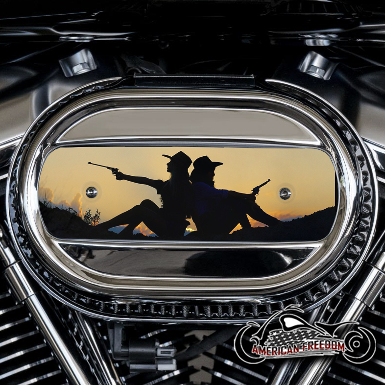 Harley Davidson M8 Ventilator Insert - Cowgirls Silhouettes